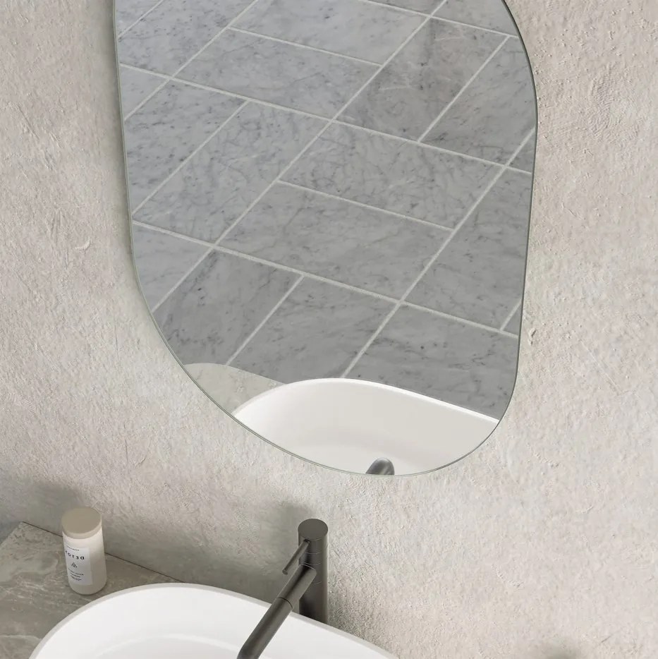 Erga Oval, ovális tükör 50x80cm, ERG-V01-OVAL-5080-CL