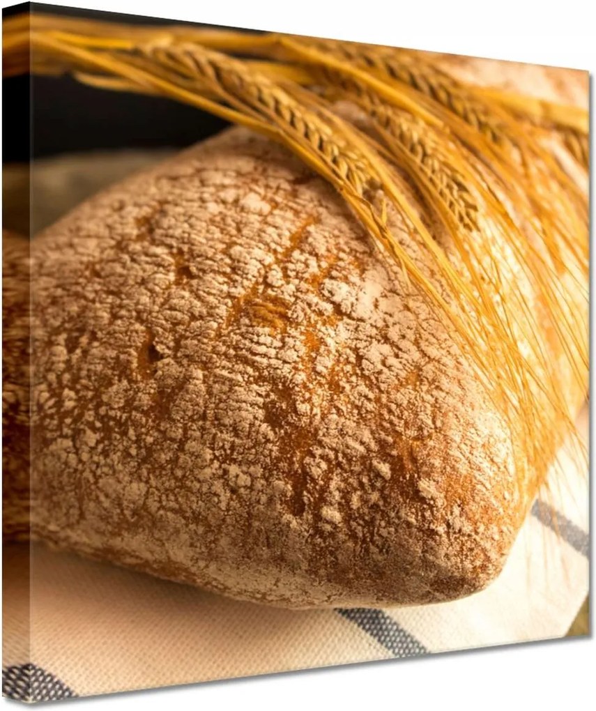 Vászonkép 60x60 Természetes rozskenyér