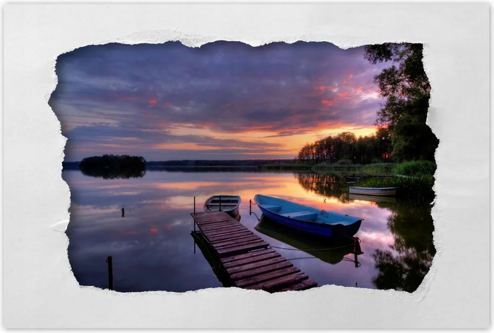 Poszterek 120x80 Híd a tavon