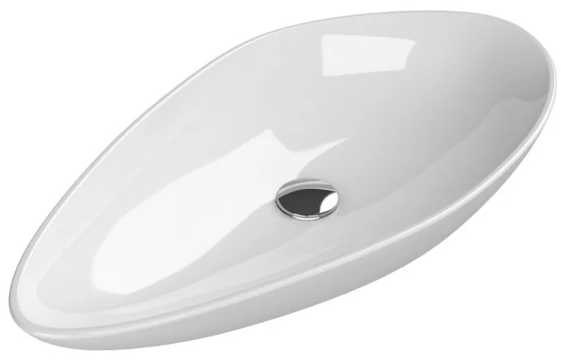 CeraStyle OLIVE - PULTRA ültethető - Top Counter - porcelán mosdó - 75 x 38 cm