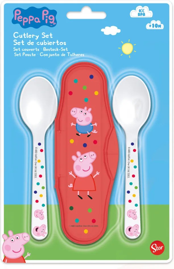 Peppa malac Kindness baba utazó evőeszköz készlet