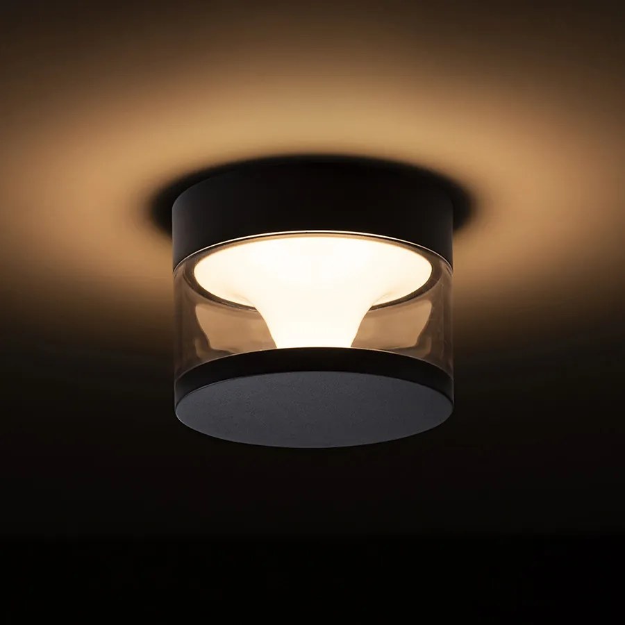 RENDL BRENDA felületre szerelhető fekete 230V LED LED 9W IP65 3000K