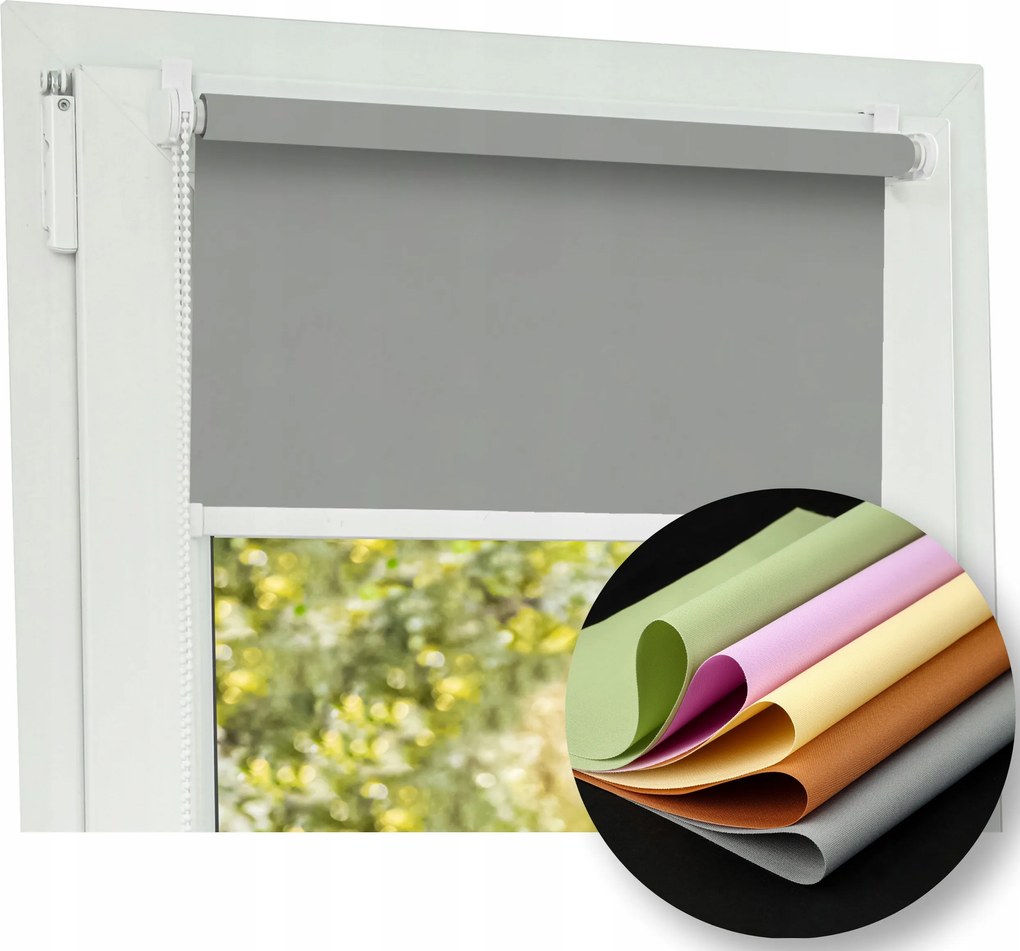 Beltéri félsötétítő roló 58x220-as méretben vezetősínekkel