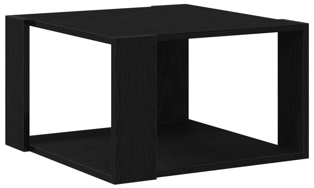 Fekete tölgy Kávézóasztal 85x55x31 cm Műanyag