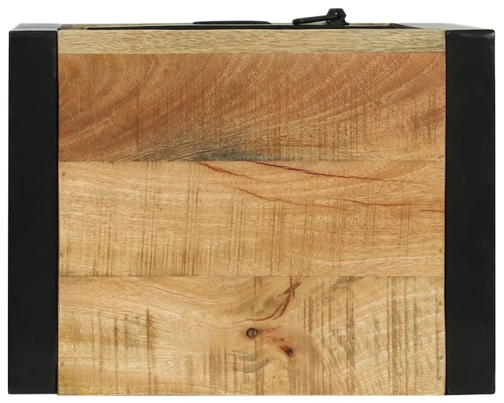Fürdőszobai Fali Szekrény 40x30x90 cm Tömör Durva Fa Mangó