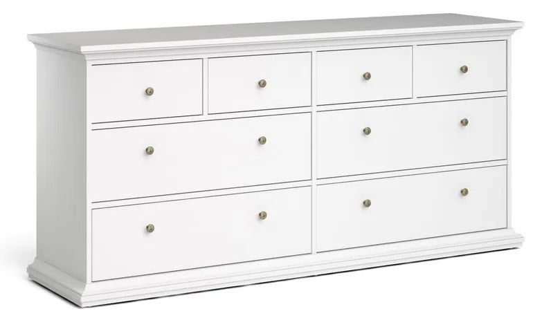 Fehér alacsony komód 183x87 cm Paris – Tvilum