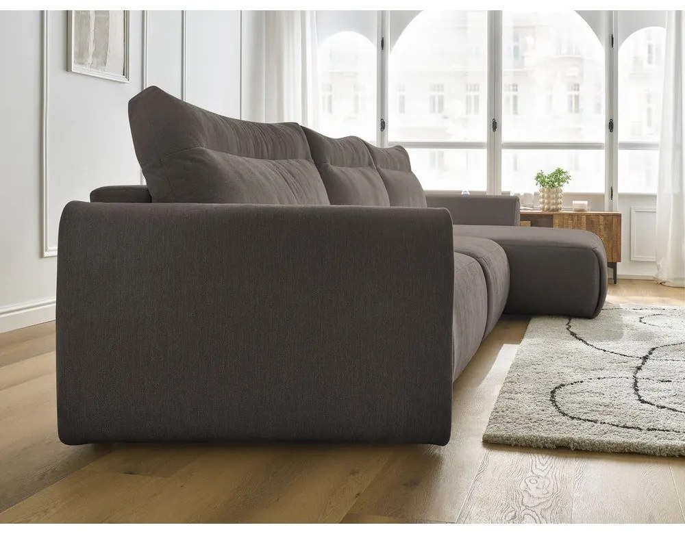 Barna sarokkanapé Aden – Bobochic Paris