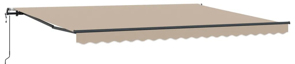automatikus behúzható napellenző bézs 450x300 cm