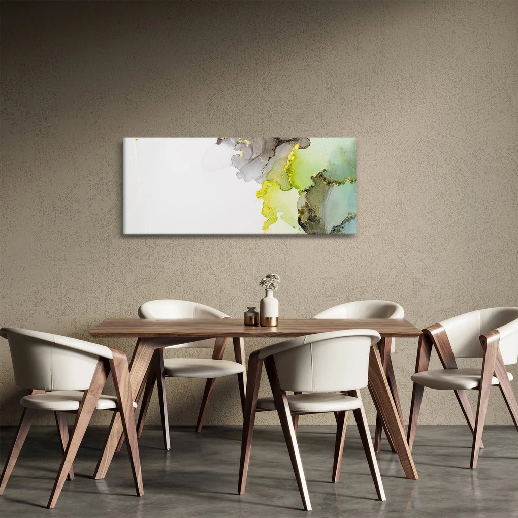 Kép - Absztrakt művészet tintával (120x50 cm)