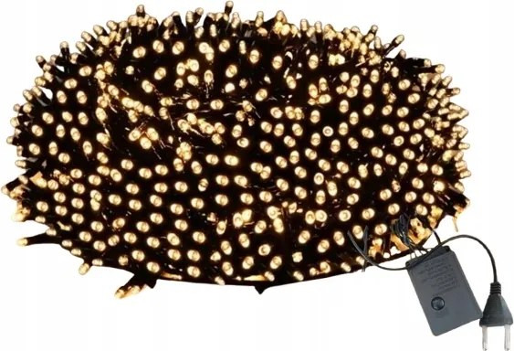 LED-es karácsonyfa fényfüzér 1000 meleg szín – beltéri 72m