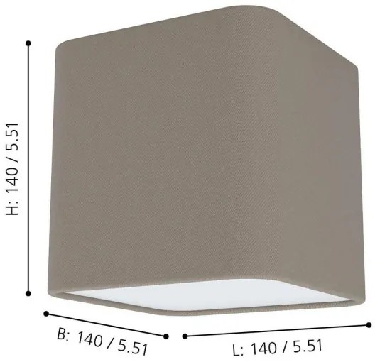 Eglo 99302 - Mennyezeti lámpa POSADERRA 1xE27/28W/230V
