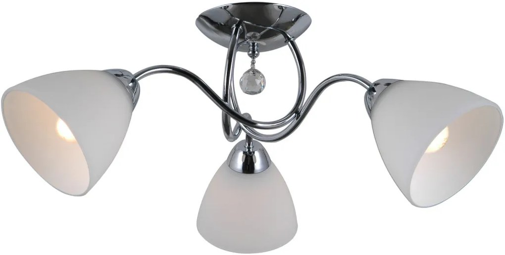 ITALUX PND-5643-3 LUGANO Mennyezeti Csillár Fehér, Króm E27 IP20