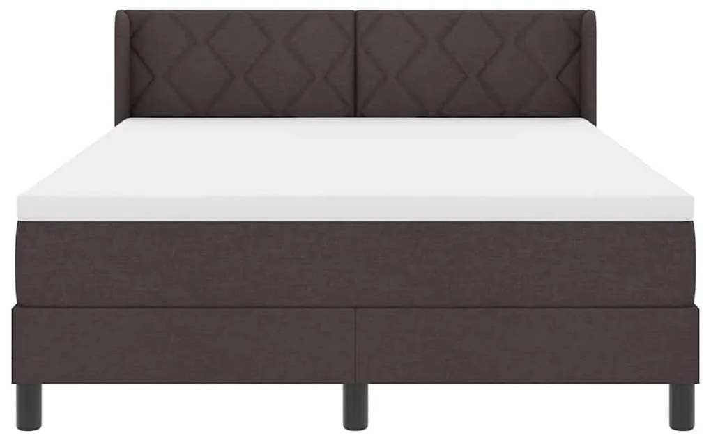 Boxspring ágy matraccal matracmal Sötét Barna 160 x 200 cm