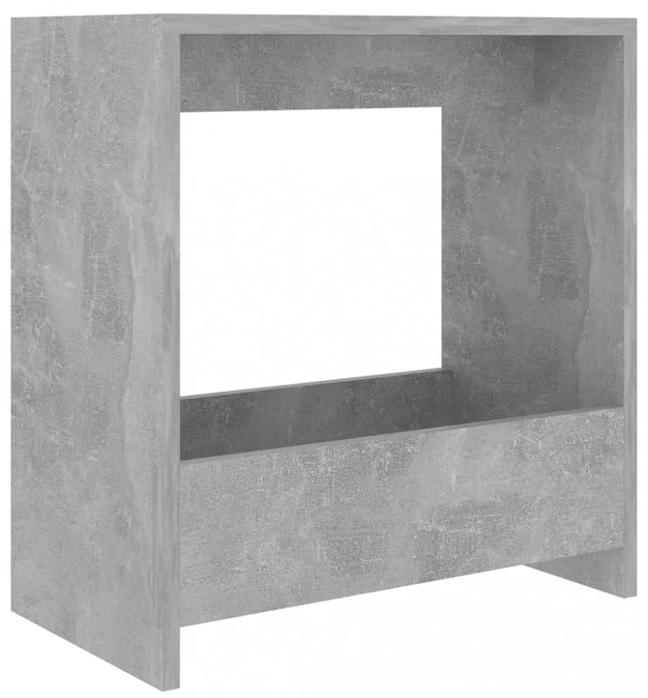 betonszürke forgácslap kisasztal 50 x 26 x 50 cm