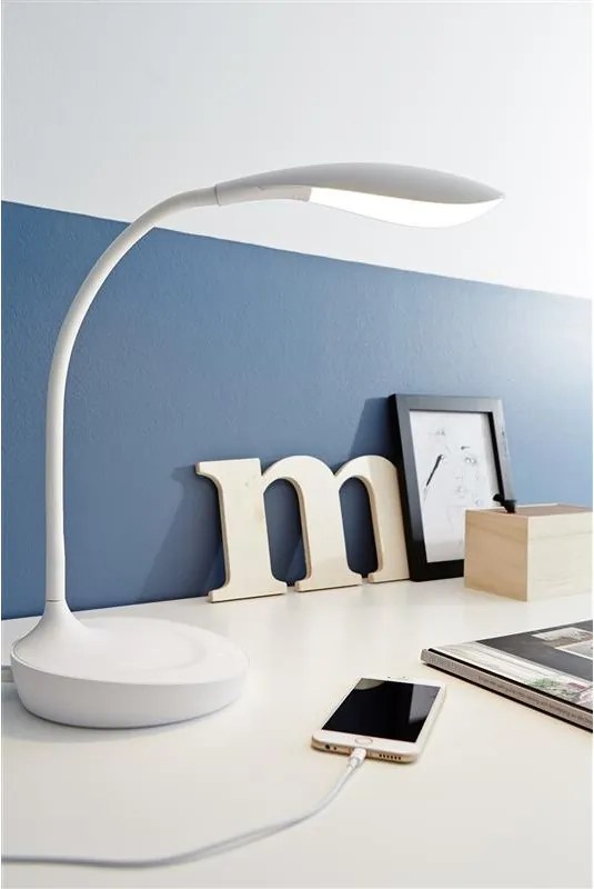Markslojd SWAN USB 106093 Asztali lámpa 1x4,6W/LED 3000K 378LM IP20