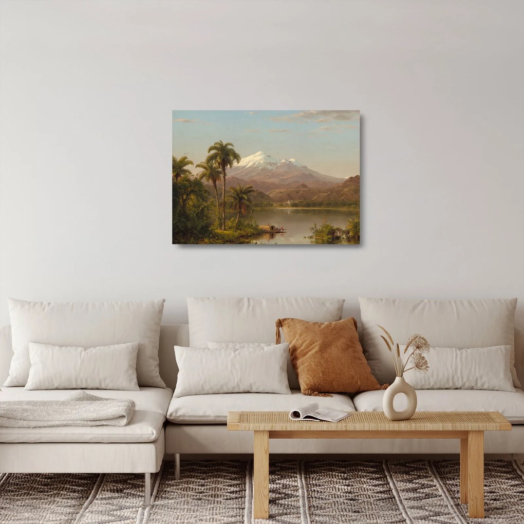 Üveg kép - Frederic Edwin Church, Tamaca Palms, reprodukciók (70x50 cm)