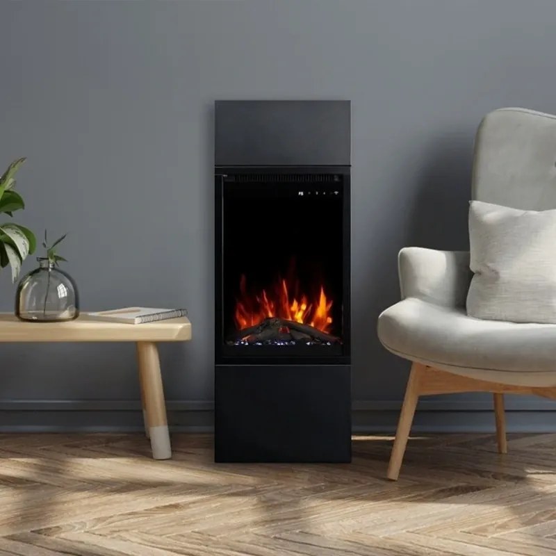 Elektromos kandalló Aflamo Milos 40 Black