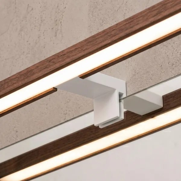 Brilagi - LED fürdőszobai tükörvilágítás 3 az 1-ben WOODY MIRROR LED/8W/230V IP44 fehér/tölgy cseresznye