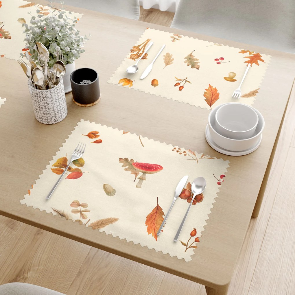 Goldea viaszosvászon reggeliző alátét - őszi természet - 2db 30 x 40 cm