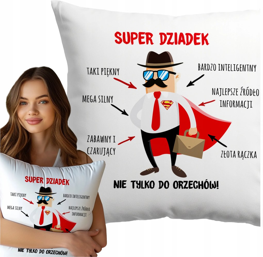 Párna Nagypapának Szuper Nagypapa Nem Csak Dióhoz Puha Párna