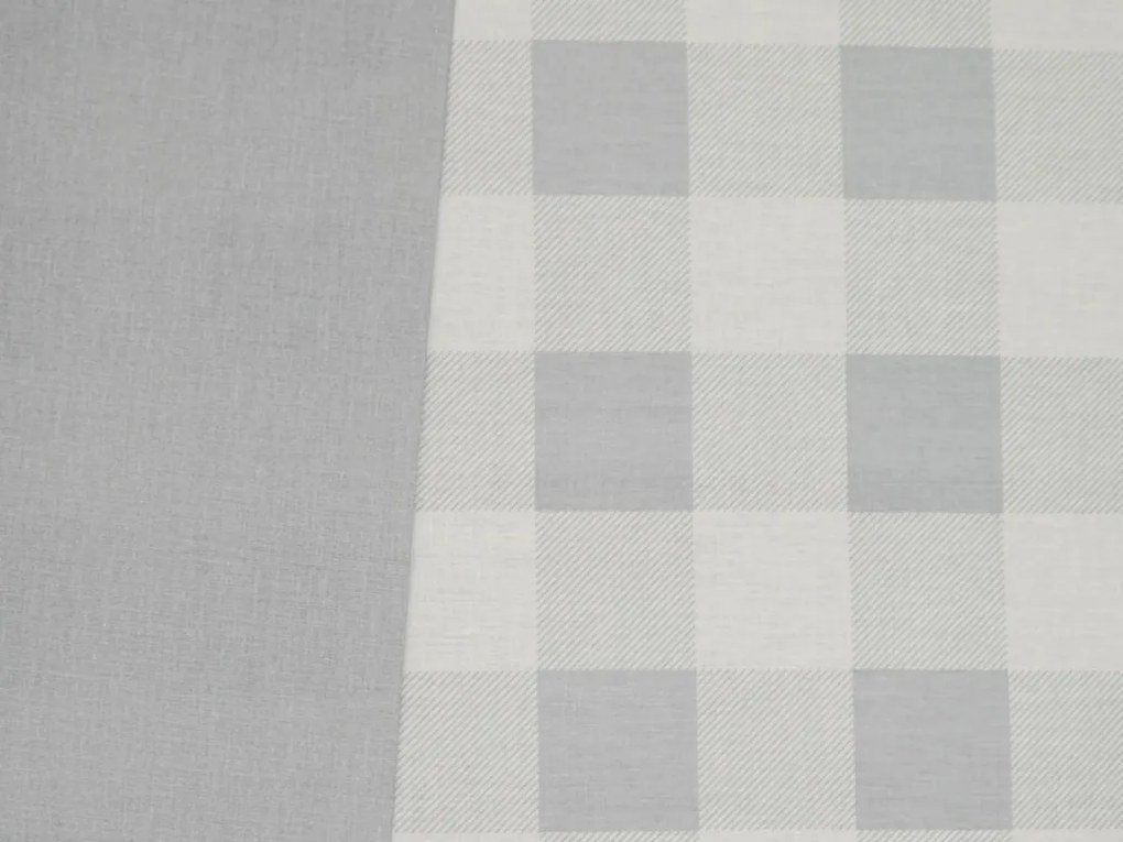 Renforcé pamut ágyneműhuzat KOSTKA szürke Ágyneműhuzat mérete: 70 x 90 cm | 140 x 200 cm