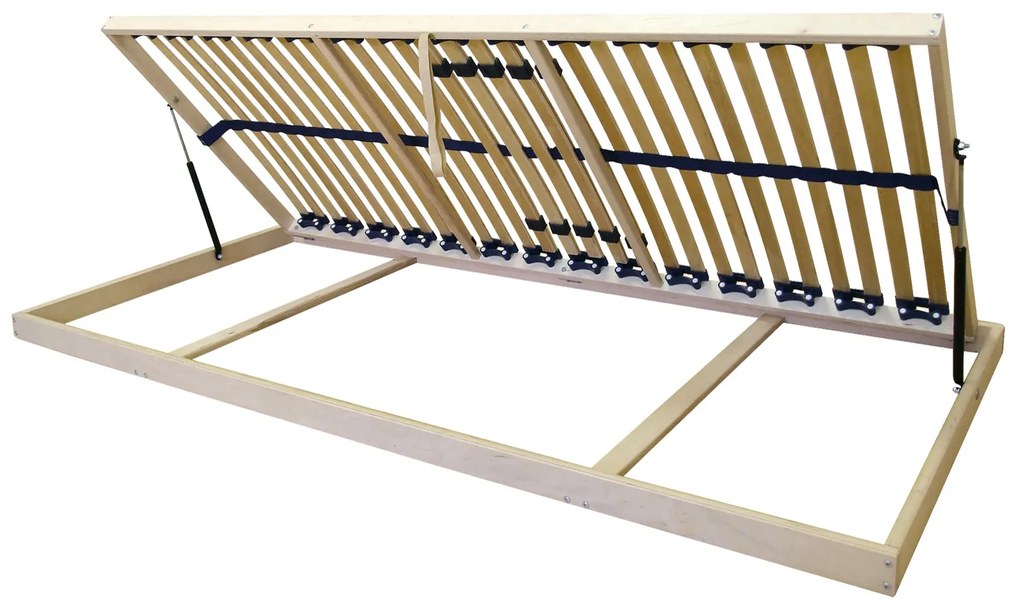 Lamellás ágyrács 200x80 cm Odin 5V állítható oldalnyitás (piesty). 731656