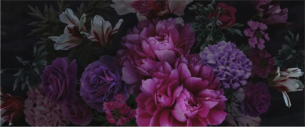 Stílusos Dekoratív fotótapéta Flizelin Virágos elegancia 250x104