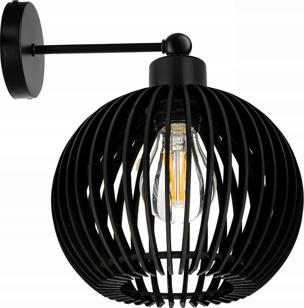 Fali lámpa fix egyenes Loft lámpabúra gömb 40 Fa 1x E27