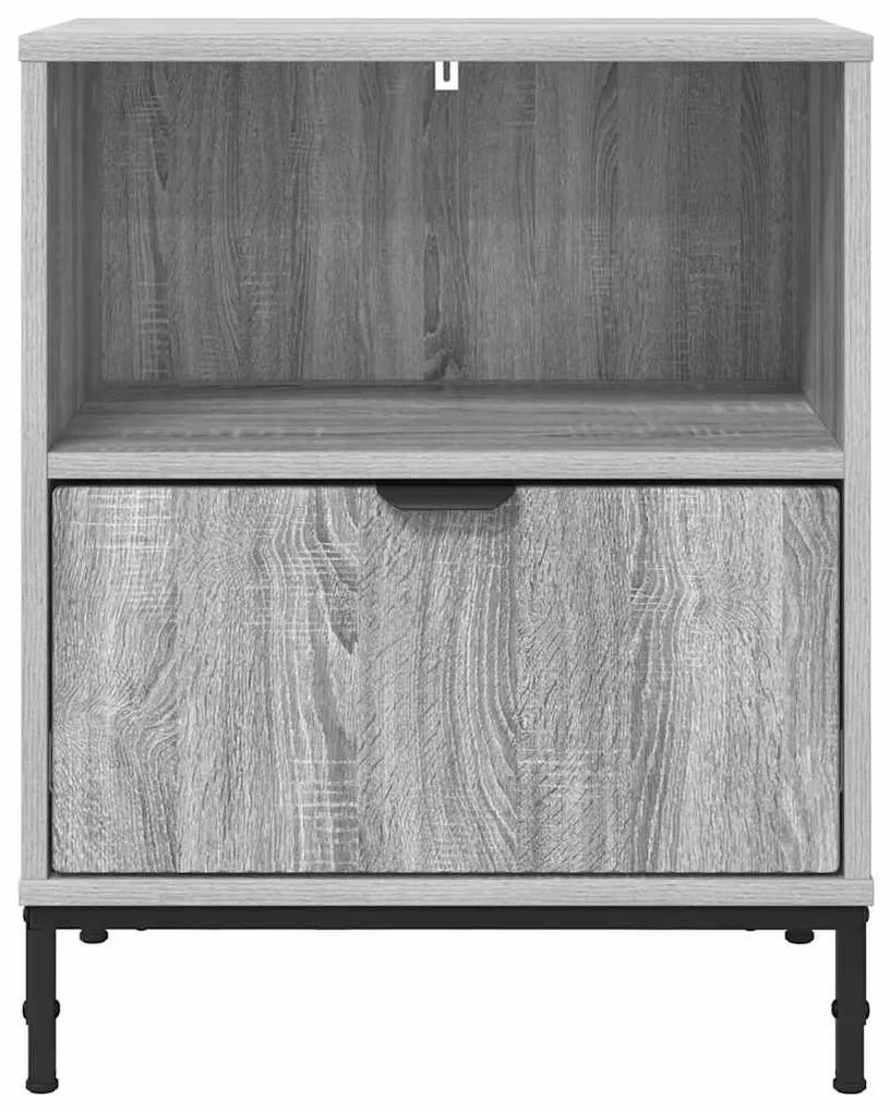 Éjjeliszekrények 2 pcs Szürke sonoma 49 x 36 x 61 cm Faanyag