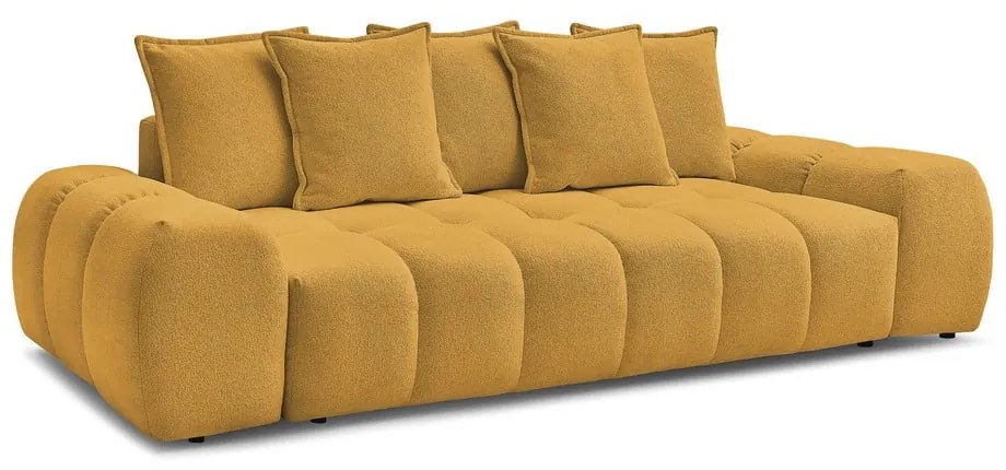 Mustársárga zsenília kanapé 278 cm Everest – Bobochic Paris