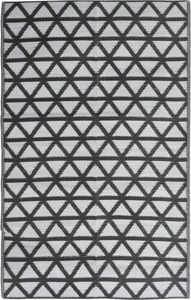 vidaXL kültéri szőnyeg ARAKIL fekete 140x200 cm PP