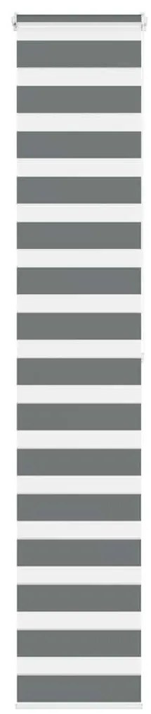 zebrafüggönnyel sötét szürke szövetszélesség 40,9 cm poliészter