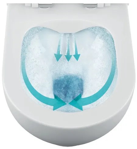 Bruckner - Rimless WALTER fali WC, kerámia, fehér