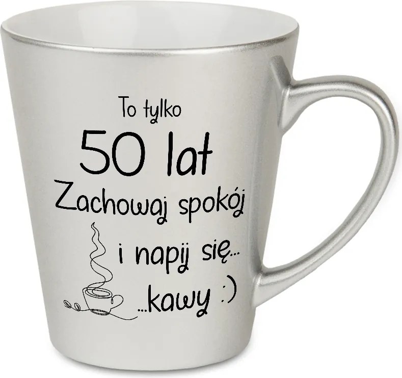 Latte Bögre Gyöngyház Ezüst Ajándék Menedzsernek Őrizze Meg Nyugalmát Mix Wz