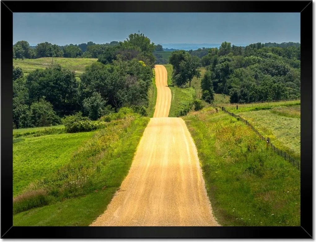 Poszterek keretben 40x30 Út Rét Mező Erdő
