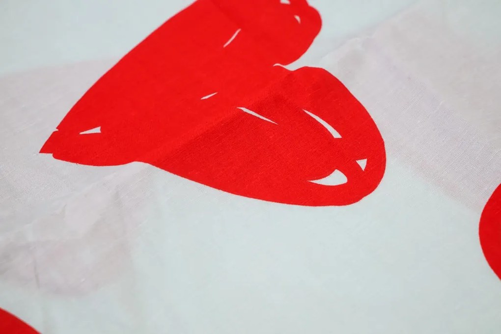 Pamut ágyneműhuzat WARM HEART világoskék Ágyneműhuzat mérete: 70 x 90 cm | 140 x 220 cm