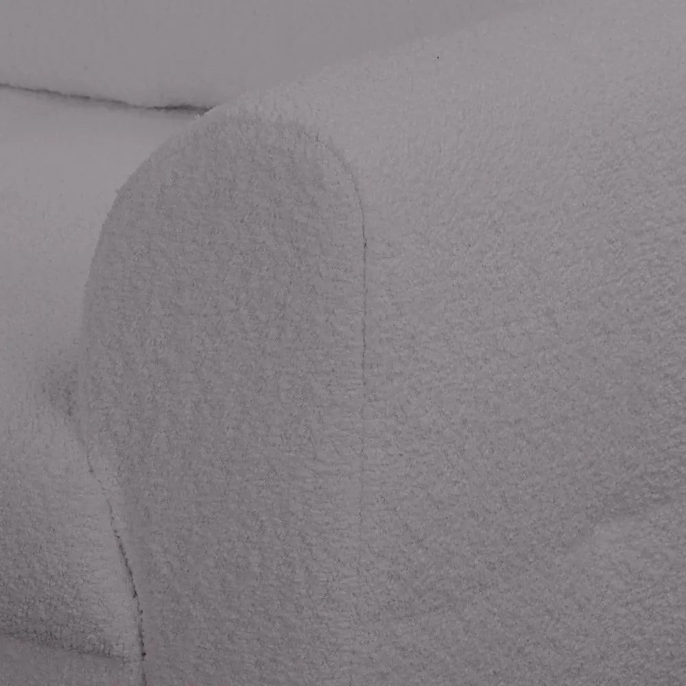 Sötétszürke buklé sarokkanapé (bal oldali) Ariella – Ropez