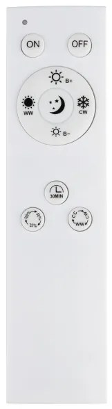 Eglo 99792 - LED Dimmelhető mennyezeti lámpa MONIROTE LED/37W/230V fekete + RC