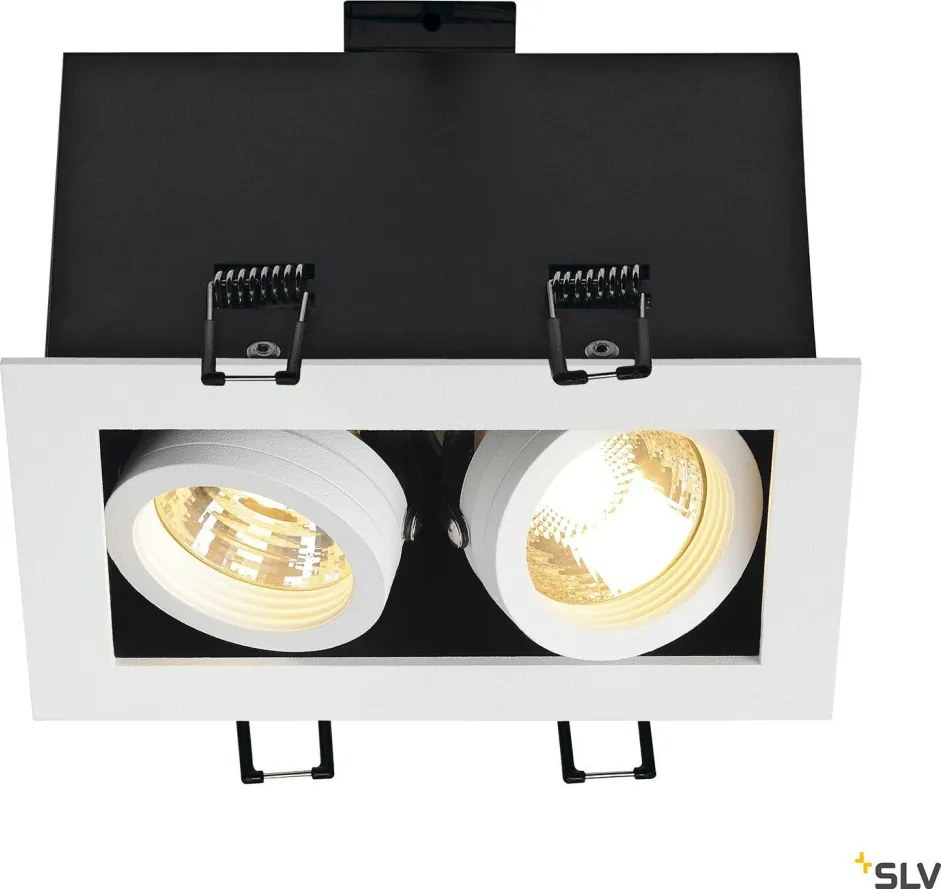 SLV KADUX 115521 Beépíthető spotlámpa 2x50W/GU10 IP20