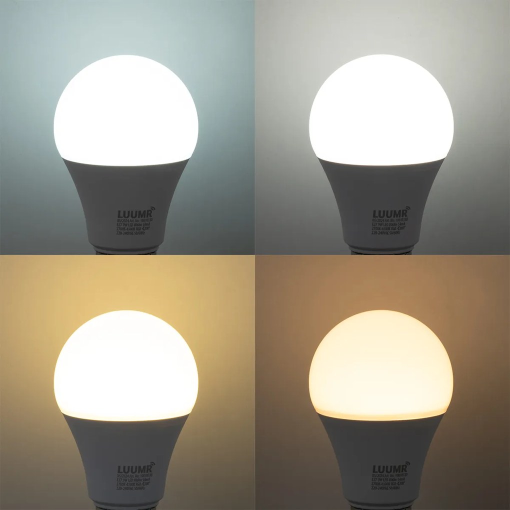 5 db E27 Dimmelhető LED Izzók A60 Opál 9W 806lm 2700-6500K