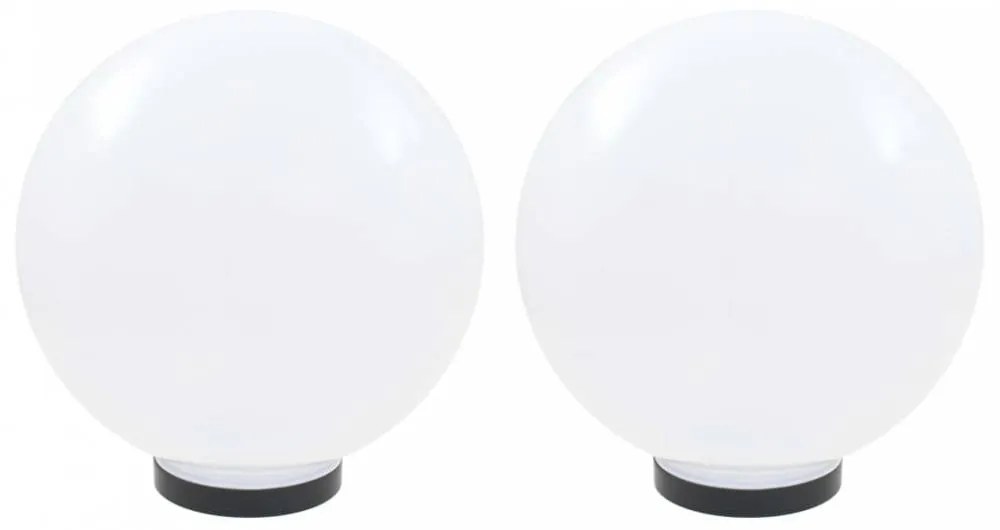 2 db led gömblámpa 30 cm pmma