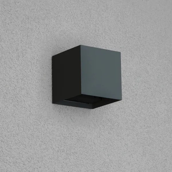 Brilagi - LED Kültéri fali lámpa CUBE LED/6W/230V antracit IP54
