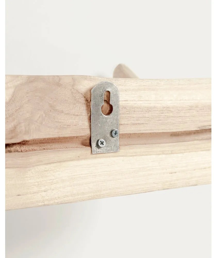Natúr színű teakfa fali fogas 63 cm Gaillech – Kave Home