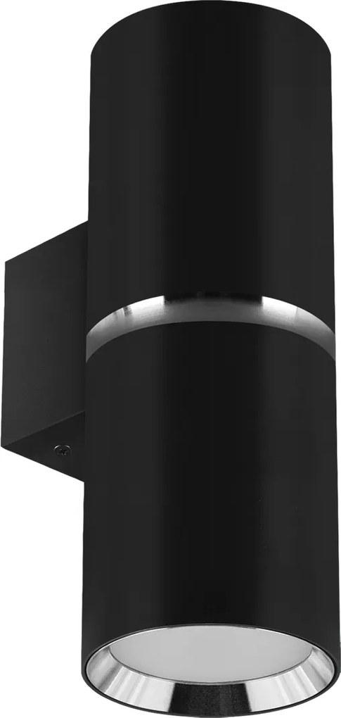 Fali lámpa kétoldalas felső-alsó Dior Wll 2xGU10 IP20 fekete/króm