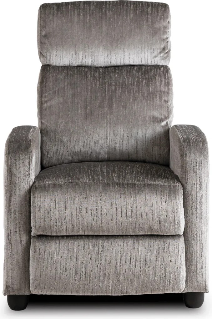 Dönthető fotel szürke bársony, DANNY