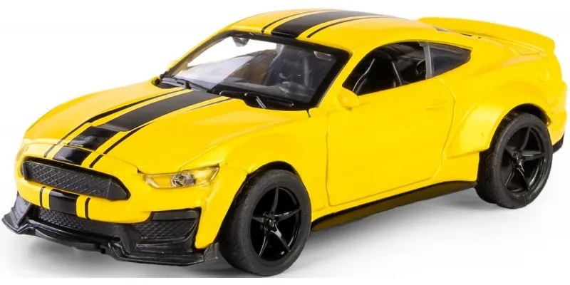 Fém modell - Die Cast CRASH CAR - Ford Mustang Sárga: sárga