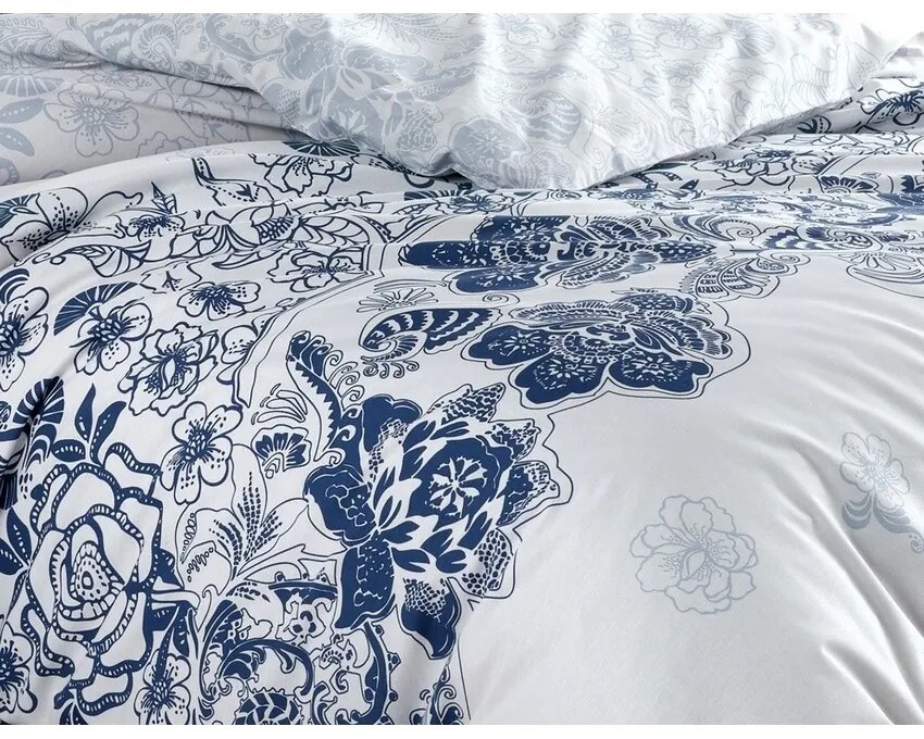 BedTex Pamut ágynemét Armina kék, 220 x 200 cm, 2db 70 x 90 cm, 220 x 200 cm, 2 db 70 x 90 cm