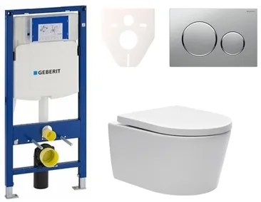Fali WC szett Geberit előtétfalas szereléshez + SAT Brevis WC SIKOGES3W42