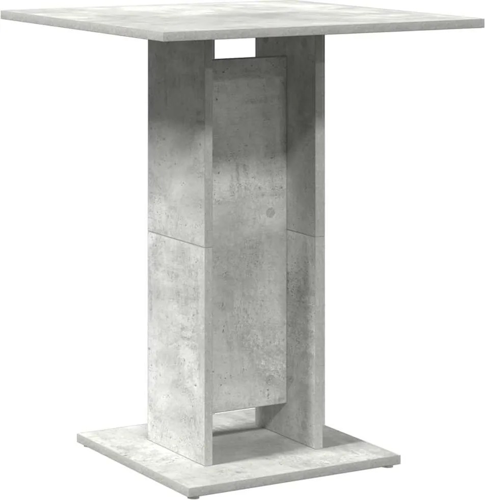 vidaXL betonszürke szerelt fa bisztróasztal 60 x 60 x 75 cm