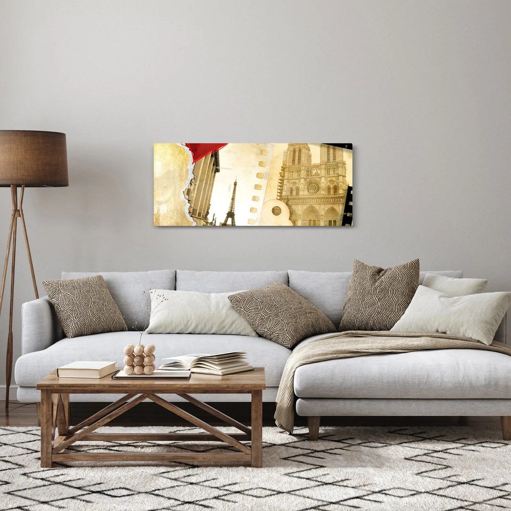 Kép - Párizs emlékei (120x50 cm)